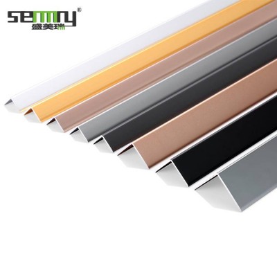 Wholesale Angle Aluminum Equal Side Aluminum Alloy Profile Edging Strip L-shaped Aluminum Trim Angle