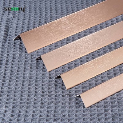 Wholesale Clips Tile Inside Corner Aluminium Floor Transition Trim For Flooring Wall And Tiles Stainless Steel Baseboard